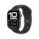 Apple Watch 10 46mm, GPS Jet Black Aluminium with Black Sport Band